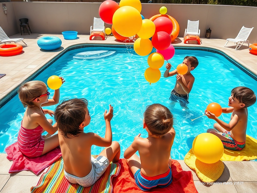 jfednepa.org | Activități de joacă pentru simularea plajei la piscină